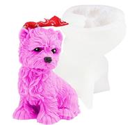 Stampo in silicone a forma di barboncino resistente, stampo in silicone a forma di barboncino | in silicone per fondente, cioccolato, torte, cubetti di ghiaccio, mousse, torte