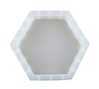 Stampo in silicone a forma di blocco geometrico esagonale, grande, medio, piccolo, in resina, per conservare fiori, decorazione da scrivania, in silicone esagonale