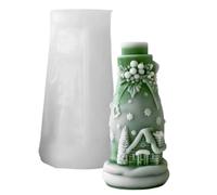 Stampo in silicone a forma di bottiglia per fare sapone, cioccolato, strumento di cottura a tema natalizio, stampi in silicone per Natale