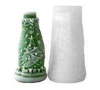 Stampo in silicone a forma di bottiglia per fare sapone, cioccolato, strumento di cottura a tema natalizio, stampi in silicone per Natale