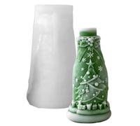 Stampo in silicone a forma di bottiglia per realizzare candele, cottura al forno, sapone fai da te, design riutilizzabile e antiaderente, per resina epossidica fai da te, strumenti per cioccolato per