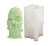 Stampo in silicone a forma di Buddha, per realizzare candele, artigianato in resina, sapone e cioccolato, design riutilizzabile, superficie antiaderente flessibile, multiuso fai da te