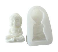 Stampo in silicone a forma di Buddha, per sapone di gesso, cemento, resina, idea regalo per festival, profumato, decorazione per la casa