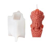 Stampo in silicone a forma di Buddha, realizzato a mano, con preghiera, in resina, per cemento, gesso, decorazioni per la casa