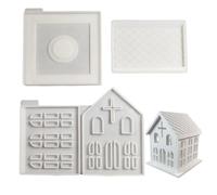 Stampo in silicone a forma di casa della chiesa fai da te per cemento e | Lo stampo riutilizzabile in silicone a forma di casa di chiesa è ideale per colata di cemento, gesso, resina