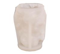 Stampo in silicone a forma di cilindro per candela con motivo a forma di fiore 3D, realizzato a mano, per lavastoviglie e lavaggio