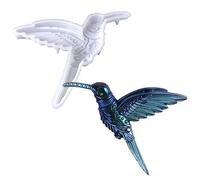 Stampo in silicone a forma di colibrì 3D, stampo in resina a forma di animale per statua di uccello, stampo per fai da te, per creare decorazioni da appendere alla parete per casa e ufficio