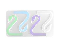 Stampo in silicone a forma di collo di - grande cornice flessibile, vassoio da 26,1 x 14,5 cm, per colata di cioccolato professionale semantica profonda, superfici antiaderenti in materiale