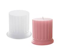 Stampo in silicone a forma di colonna romana in calcestruzzo, stampo cilindrico 3D, per sapone fatto a mano e progetti artigianali, bomboniere di nozze