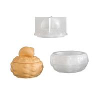 Stampo in silicone a forma di conchiglia per realizzare e organizzare gioielli, contenitori facili da demolire, set per barattoli di stoccaggio