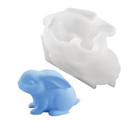 Stampo in silicone a forma di coniglietto pasquale 3D per realizzare | Stampi festivi per organizzatori di feste, appassionati di vacanze, hobbisti creativi per la casa, eventi a tema