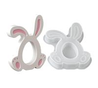 Stampo in silicone a forma di coniglietto pasquale - stampo per gesso - per cemento, resina, argilla, cemento, fai da te, famiglia, amici, vacanze, feste primaverili