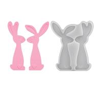 Stampo in silicone a forma di coniglietto, per candele pasquali, coniglietti primaverili, per progetti fai da te, decorazioni in gesso, feste, famiglia, amici, casa, fattoria