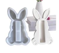 Stampo in silicone a forma di coniglietto per cioccolato, coniglio pasquale, stampo per realizzare cioccolatini, decorazioni pasquali, per creare candele profumate, gesso, cemento, resina
