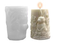 Stampo in silicone a forma di coniglietto, stampo decorativo in resina epossidica 3D, per cene, casa, vacanze, tavolo, feste, matrimoni