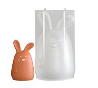 Stampo in silicone a forma di coniglio, 3D con sfaccettature geometriche e decorazioni per il Ringraziamento, per feste, feste, uffici, casa, scrivania, scrivania, giorno della settimana