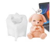 Stampo in silicone a forma di coniglio - Stampo 3D a forma di animale per realizzare candele, stampo in silicone epossidico antiaderente, stampo in silicone a forma di coniglietto, resina fai da te