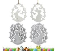 Stampo In Silicone A Forma Di Coniglio | Stampo Di Coniglietto Per La Primavera - Per Colata Di Resina Epossidica,Per Fai Da Te, Famiglia, Amici, Resina Primaverile, Decor Casa, Addobbi Festivi