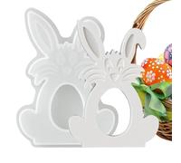 Stampo in silicone a forma di coniglio, stampo per calcestruzzo, per decorazioni in gesso, cemento, resina, argilla, cemento, feste, feste fai da te