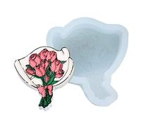 Stampo in silicone a forma di coppia di rose per San Valentino