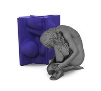 Stampo in silicone a forma di corpo umano, ideale per bambini, adulti, pittori, resina, resina, cioccolato, cottura