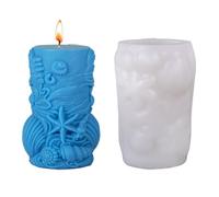 Stampo in silicone a forma di creatura marina stampo cilindrico in silicone per resina artigianale sapone fatto a mano stampo per cioccolato
