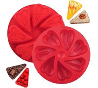 Stampo in silicone a forma di cuore a 7 cavità per torta a rilascio facile | Stampo per caramelle per gelatina, cioccolato, caramelle, sapone, candele