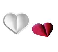 Stampo in silicone a forma di cuore con papillon per cioccolato, fondente a forma di cuore, per resina epossidica, sapone, caramelle, cioccolato