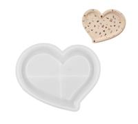 Stampo in silicone a forma di cuore creativo per intonaco in resina e ciotole di cemento strumento di decorazione della casa texture in silicone