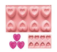 Stampo in Silicone a Forma di Cuore - Forma Per Dolci In Silicone Con 8 Cavità, Per Dolcetti,Per Decorazione Torte Realizzazione Caramelle Dolci Festa Arte Resina Cucina San
