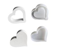 Stampo In Silicone A Forma Di Cuore - Formaa Di Fusione Resistente Al Calore Da 10 Cm | Stampoo Artigianale In Resina Epossidica Per Decorazioni Fai-da-te | Stampo A Forma Di Amore Solido Cavo Per La
