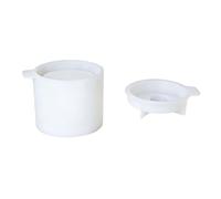 Stampo in silicone a forma di cuore per realizzare e organizzare gioielli, contenitori facili da demolire, set di stampi decorativi in resina