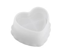 Stampo in silicone a forma di cuore posacenere per candele fai da te in resina epossidica UV, stampo per gesso, contenitore per calcestruzzo, resistente e di lunga durata