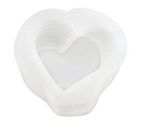 Stampo in silicone a forma di cuore rotante Flessibile e facile da sformare Stampo d'amore per torte al cioccolato, dessert, materiale siliconico per compleanni e anniversari
