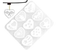 Stampo in silicone a forma di cuore - Set di stampi per caramelle al cioccolato a forma di cuore | Stampo a forma di cuore in silicone stampo per caramelle a forma di cuore per amore, cho