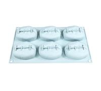 Stampo in silicone a forma di dado, 6 cavità, stampo per cioccolato e ghiaccio, stampi fai da te per fare torte al cioccolato e gelatina budino