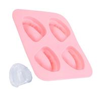 Stampo in silicone a forma di dente per congelare, 4 volte, riutilizzabile, per la preparazione di bevande, per domestica, champagne, cocktail, whisky, vino, soda e frutta
