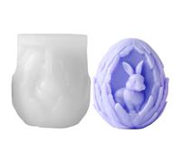 Stampo in silicone a forma di di Pasqua, facile da rilasciare, per creare a forma di coniglio, per realizzare e sapone, decorazioni primaverili per feste e regali per feste per