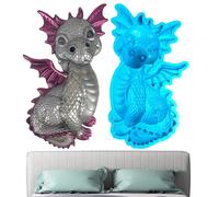 Stampo In Silicone A Forma Di Drago - Stampo Per Fabbricazione Di Cemento E Candele | Statua Di Animali Per Gioielli Per Statue, Sapone, Candele, Creazioni Artistiche E Progetti Fai Da Te Con Design A