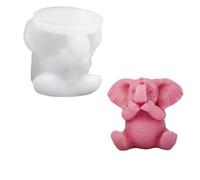 Stampo in silicone a forma di elefante per uso alimentare, perfetto per decorazioni artigianali e forniture per feste di festa, stampo da forno a forma di elefante carino