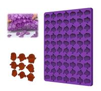 Stampo in silicone a forma di fantasma di Halloween, 70 griglia, per biscotti e cioccolatini fai da te, 9 emoticon fantasma, per Halloween, caramelle reciproche