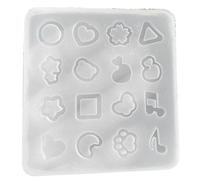 Stampo in silicone a forma di fiocco per fai da te in resina di cristallo portachiavi a forma di cuore d'amore ornamento gioielli resina epossidica fai da te