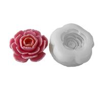 Stampo in silicone a forma di fiore di camelia, profumato, realizzato a mano, per sapone in gesso e resina epossidica