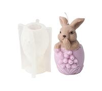 Stampo in silicone a forma di fiore di guscio d'uovo di Pasqua, stampo in resina per creare candele e decorazioni per la casa