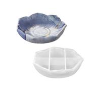 Stampo in silicone a forma di fiore in resina epossidica per vassoio decorativo e funzionale unico stampo per gioielli