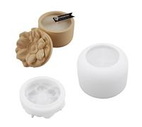 Stampo in silicone a forma di fiore per colata in resina epossidica per gioielli, barattoli, barattoli, forniture artigianali e decorazioni per la casa