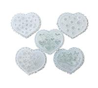 Stampo in silicone a forma di fiore per unghie per decorazioni per unghie, strumento per la pratica e il kit di timbri, riutilizzabile