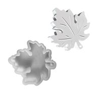 Stampo in silicone a forma di foglia in silicone a tema autunnale per realizzare decorazioni per la casa artigianali in resina foglia d'acero autunnale