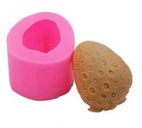Stampo in silicone a forma di fragola, per sapone, sapone, candele, cioccolato, caramelle, saponi, bombe da forno, fondente