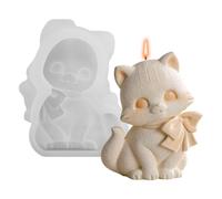 Stampo in silicone a forma di gatto, realistico, riutilizzabile, in silicone, stampo in resina per cioccolato, per amanti, familiari, amici, donne, uomini